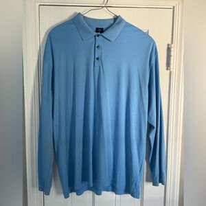 Nike XXL Long-sleeved Light Blue Polo